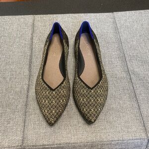 Rothy’s Point 2 Sparkle Herringbone Size 7.5